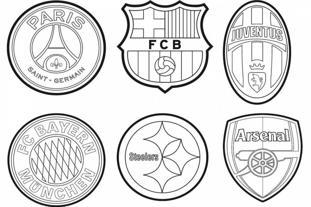 Раскраски Футбольных Клубов — Большая коллекция — 100 изображений