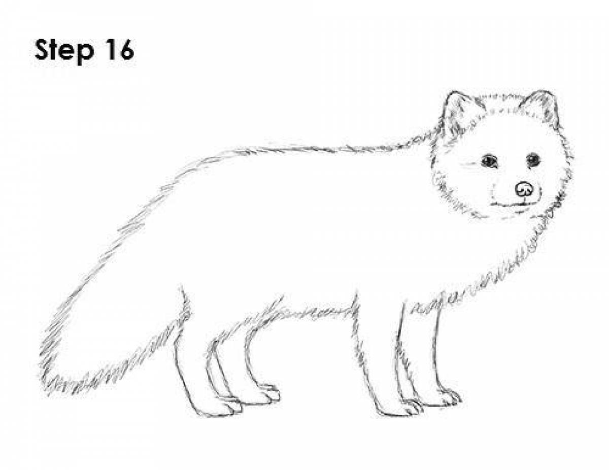 Inviting fox coloring book for kids