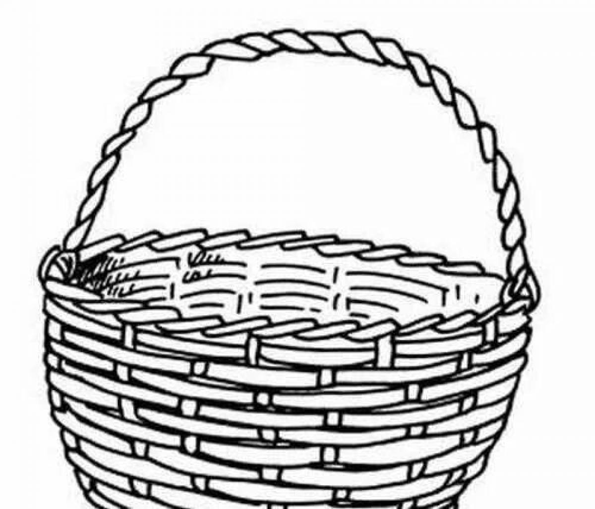 Fascinating coloring basket for toddlers