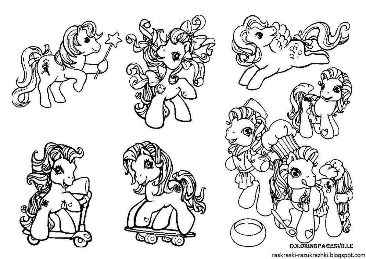 Раскраска Прекрасная раскраска много на одном листе