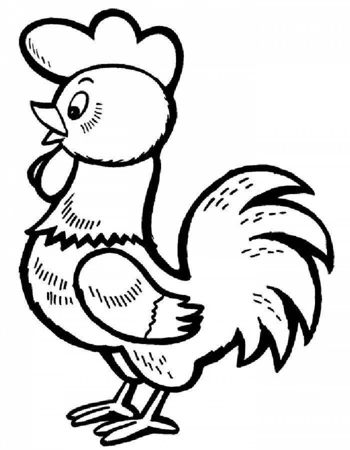 Rooster picture for kids #3