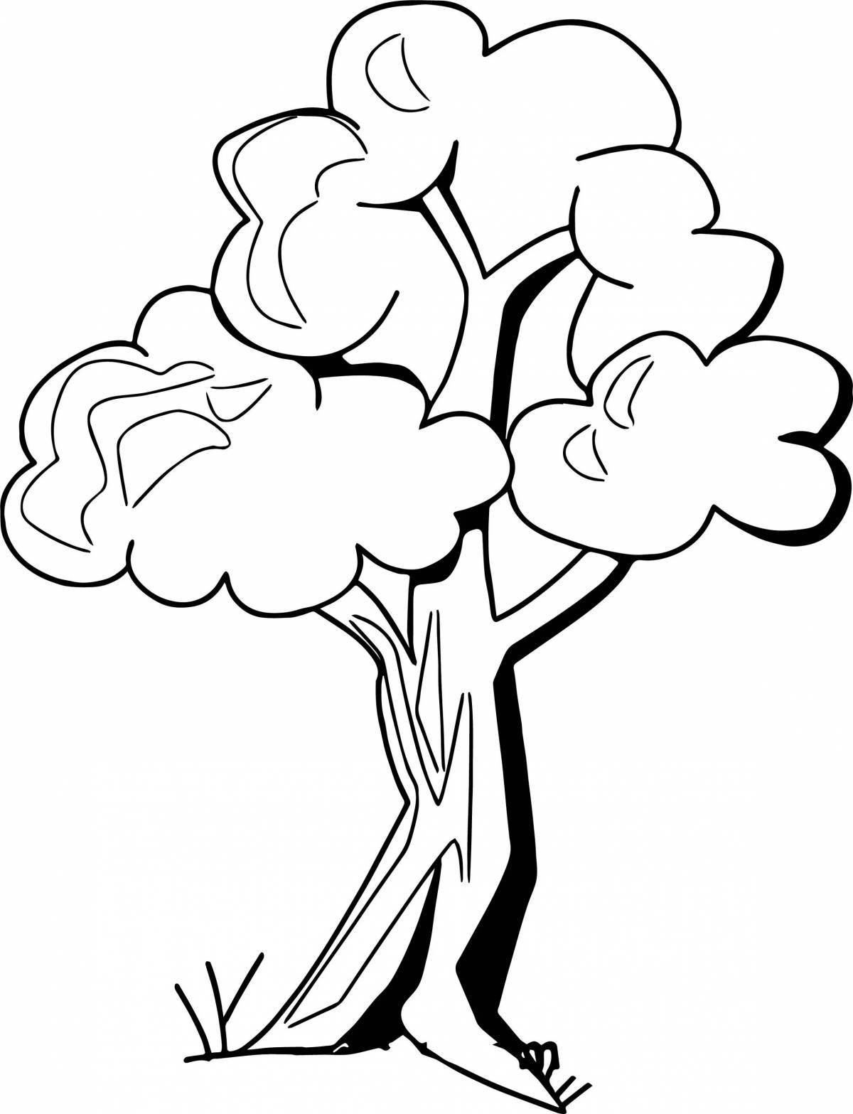 Coloring tree for children