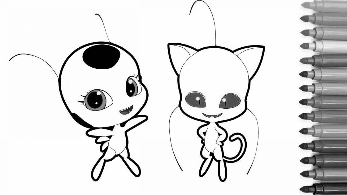 Shimmering ladybug and super cat all kwami
