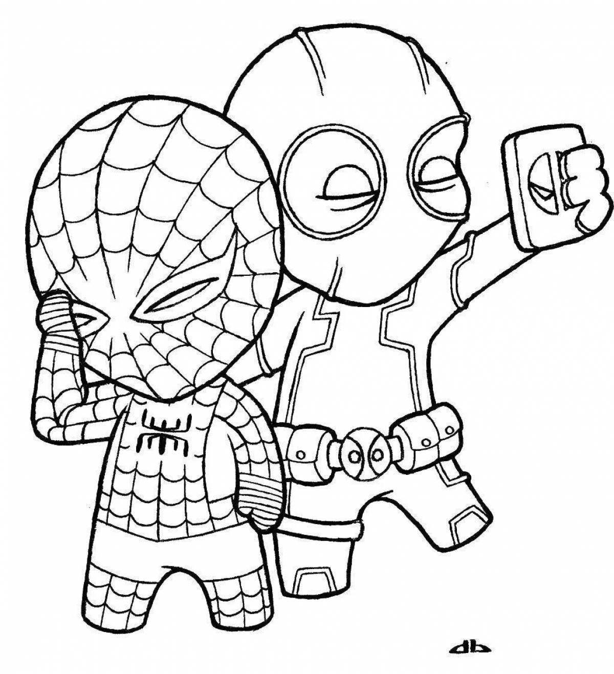 Dynomike big coloring page