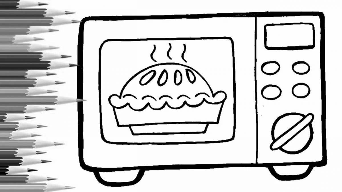 Merry microwave coloring book