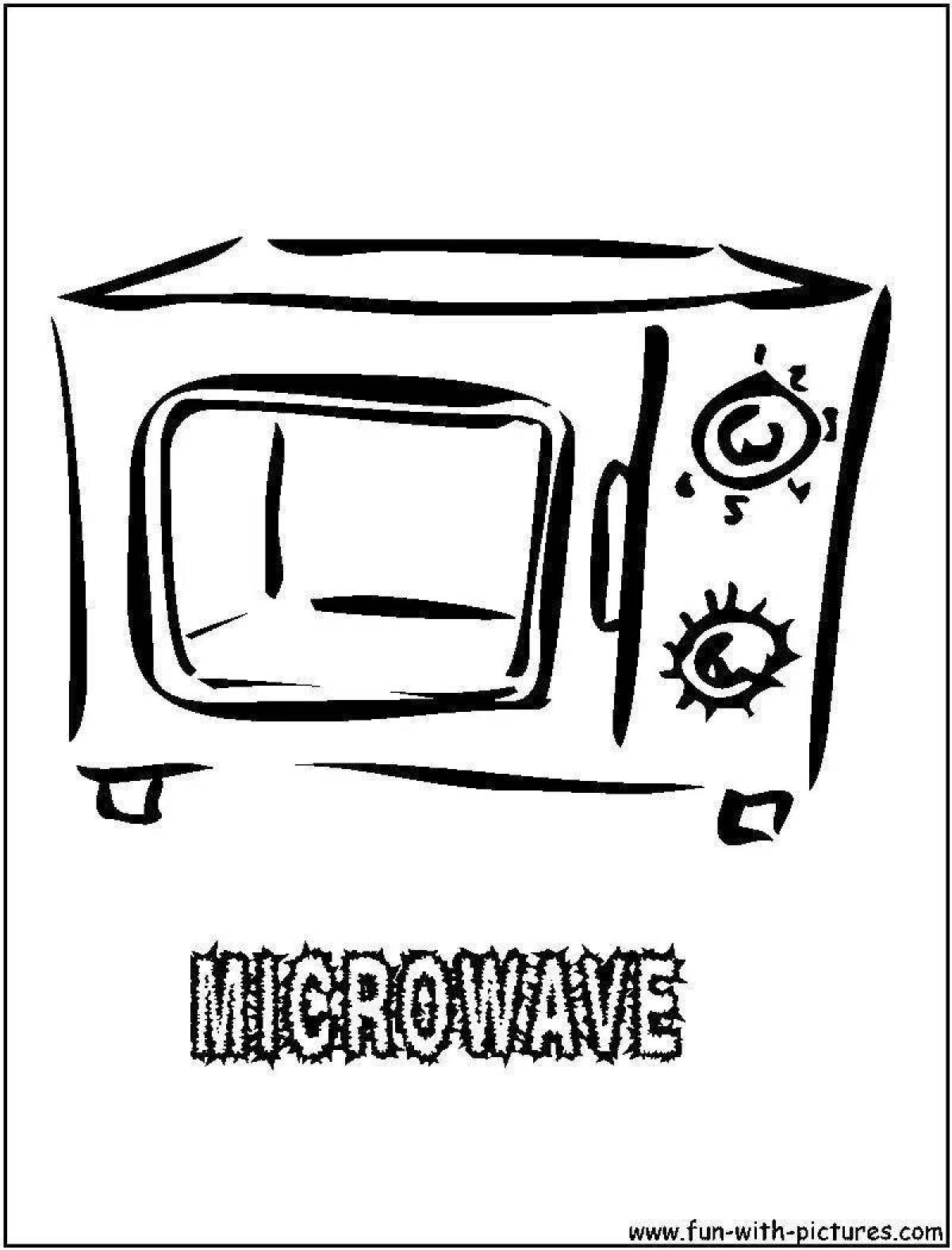 Incredible microwave coloring book