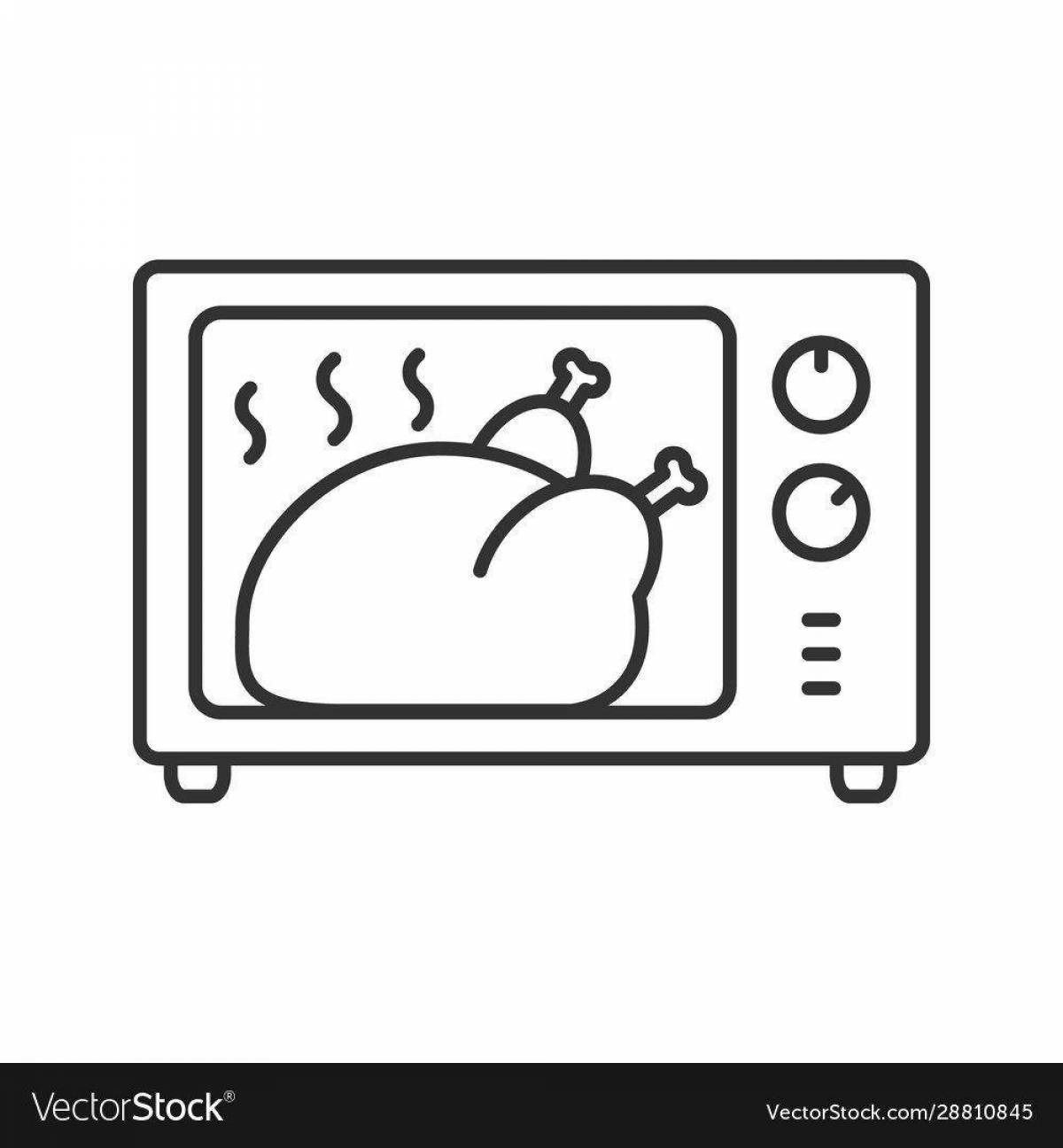 Adorable microwave coloring book