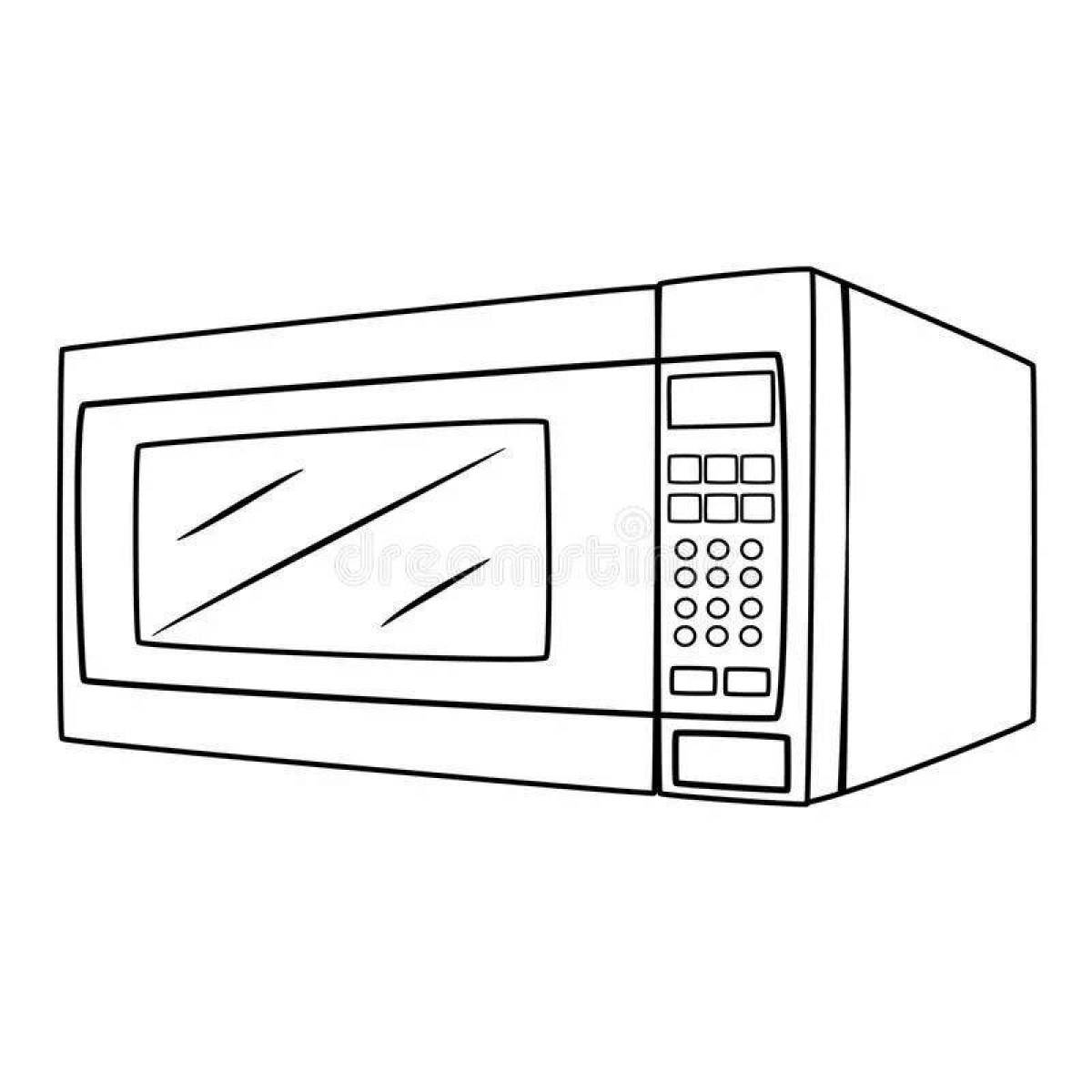 Cool microwave coloring book