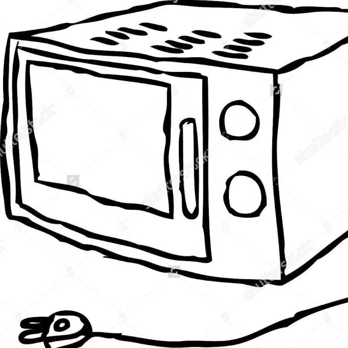 Hip microwave coloring page