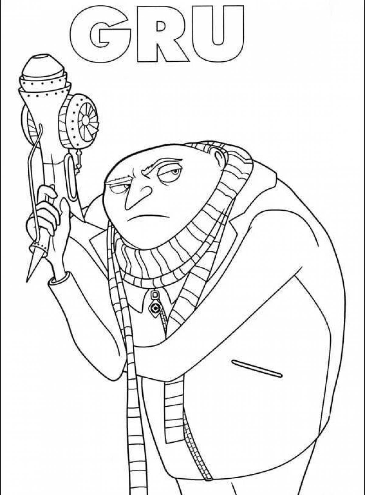 Coloring page charming gr