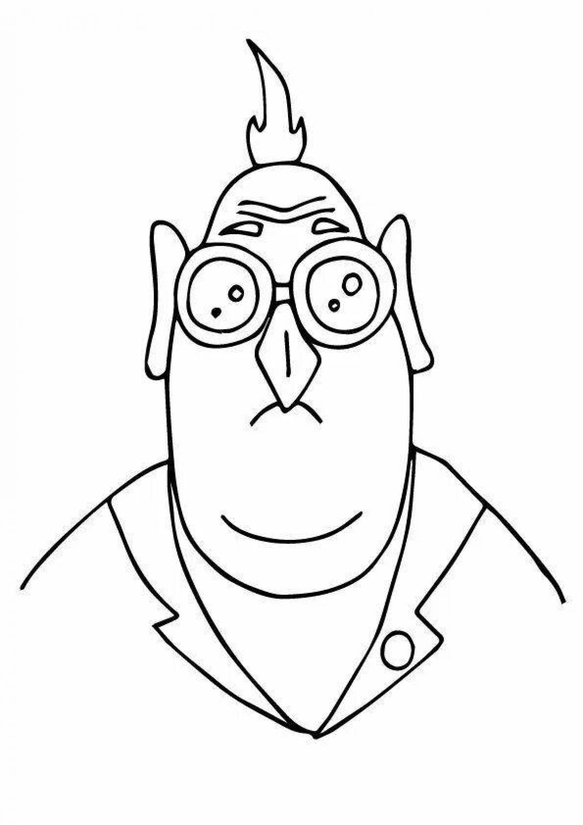 Gru's intriguing coloring page