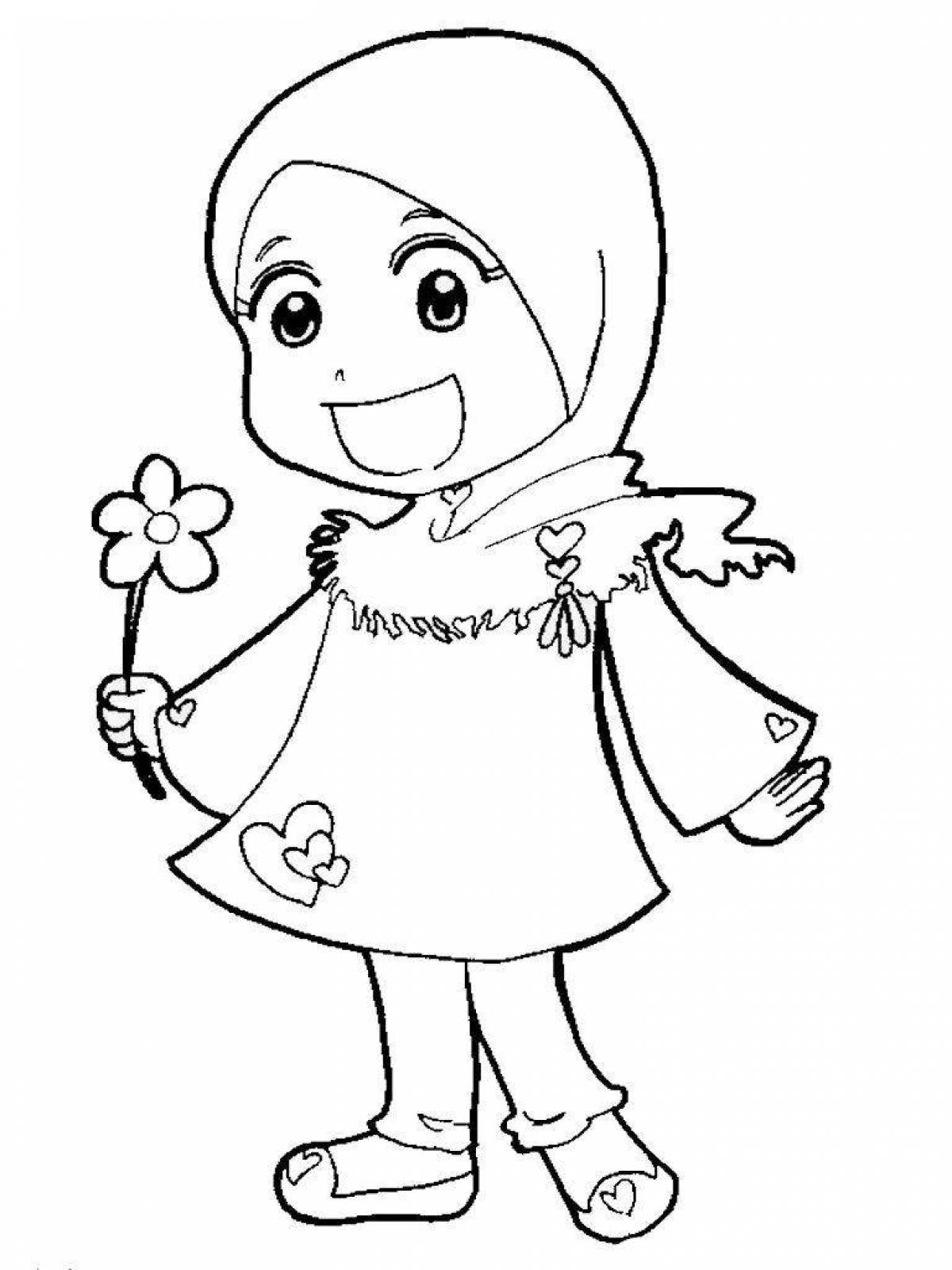 Shine muslim coloring book