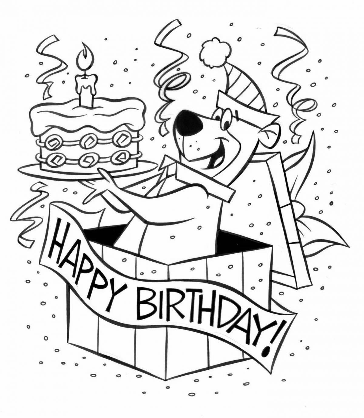 Animated happy birthday card for dad