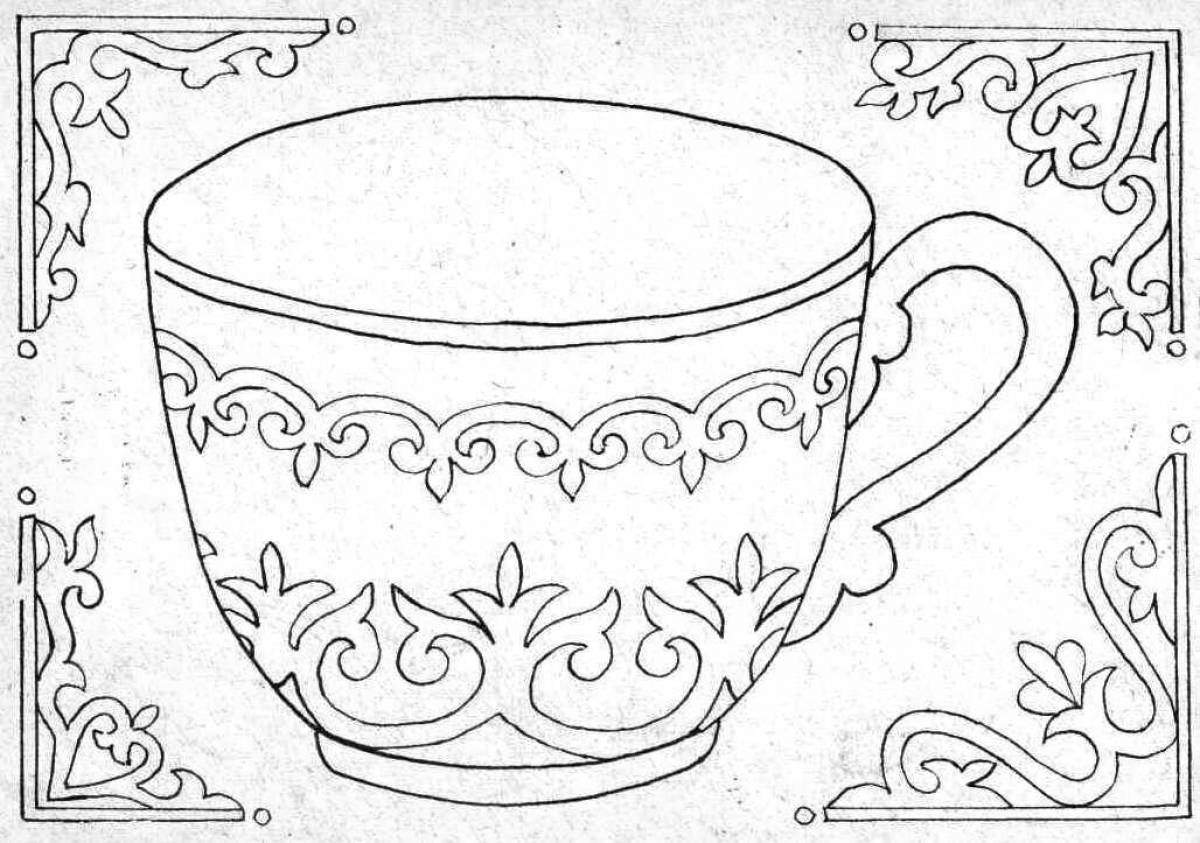 Разноцветная раскраска кеса-сюрприз