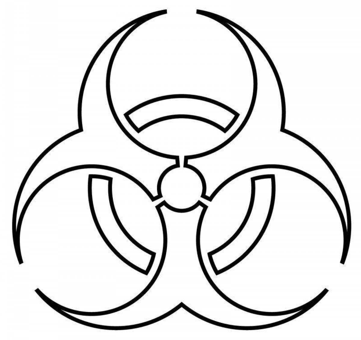 Знак радиации - обои для рабочего стола