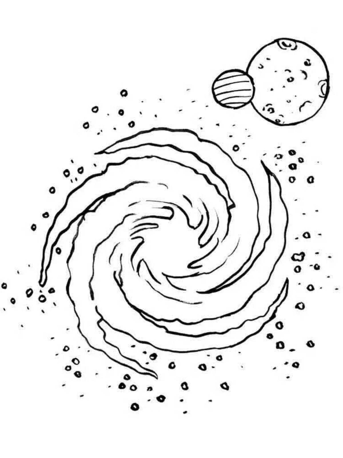 Coloring book exalted black hole
