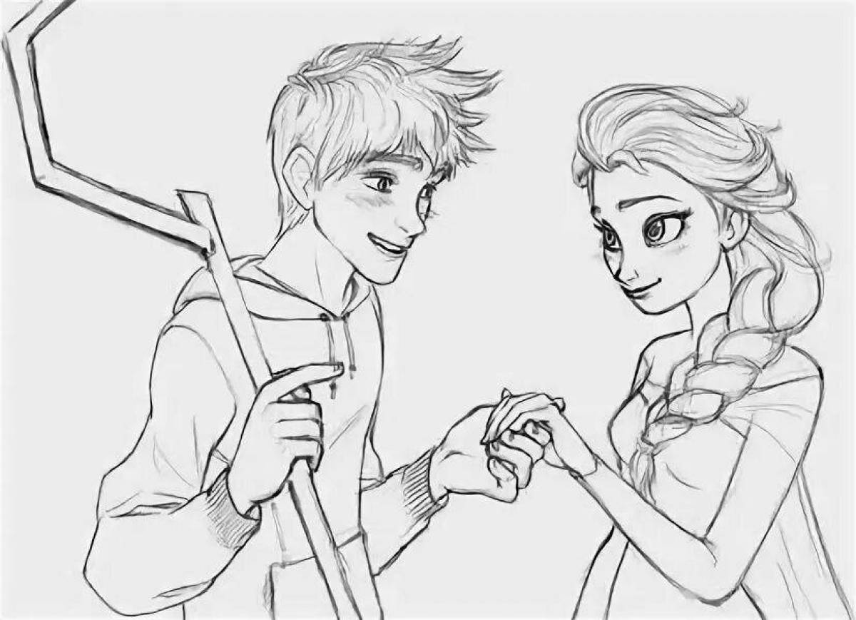 Animated ice jack coloring page