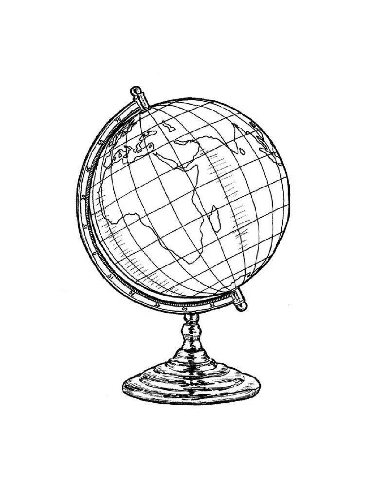 Глобус путешественника (Раскраска), арт.89113