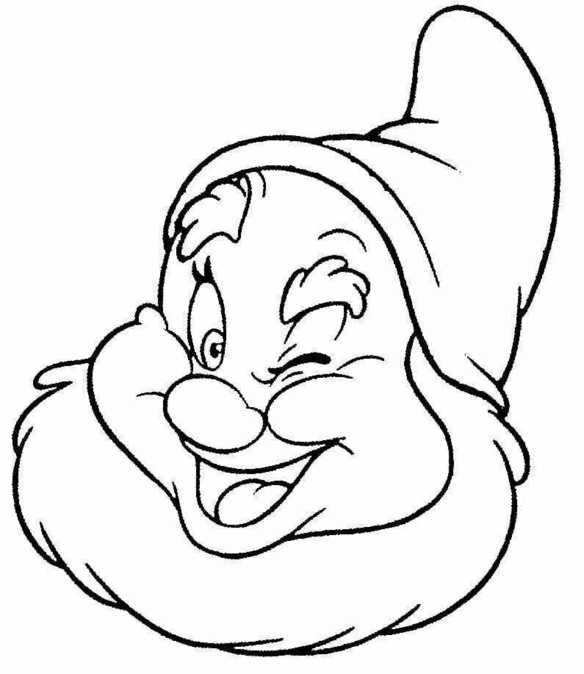 Amazing gnome coloring book for kids