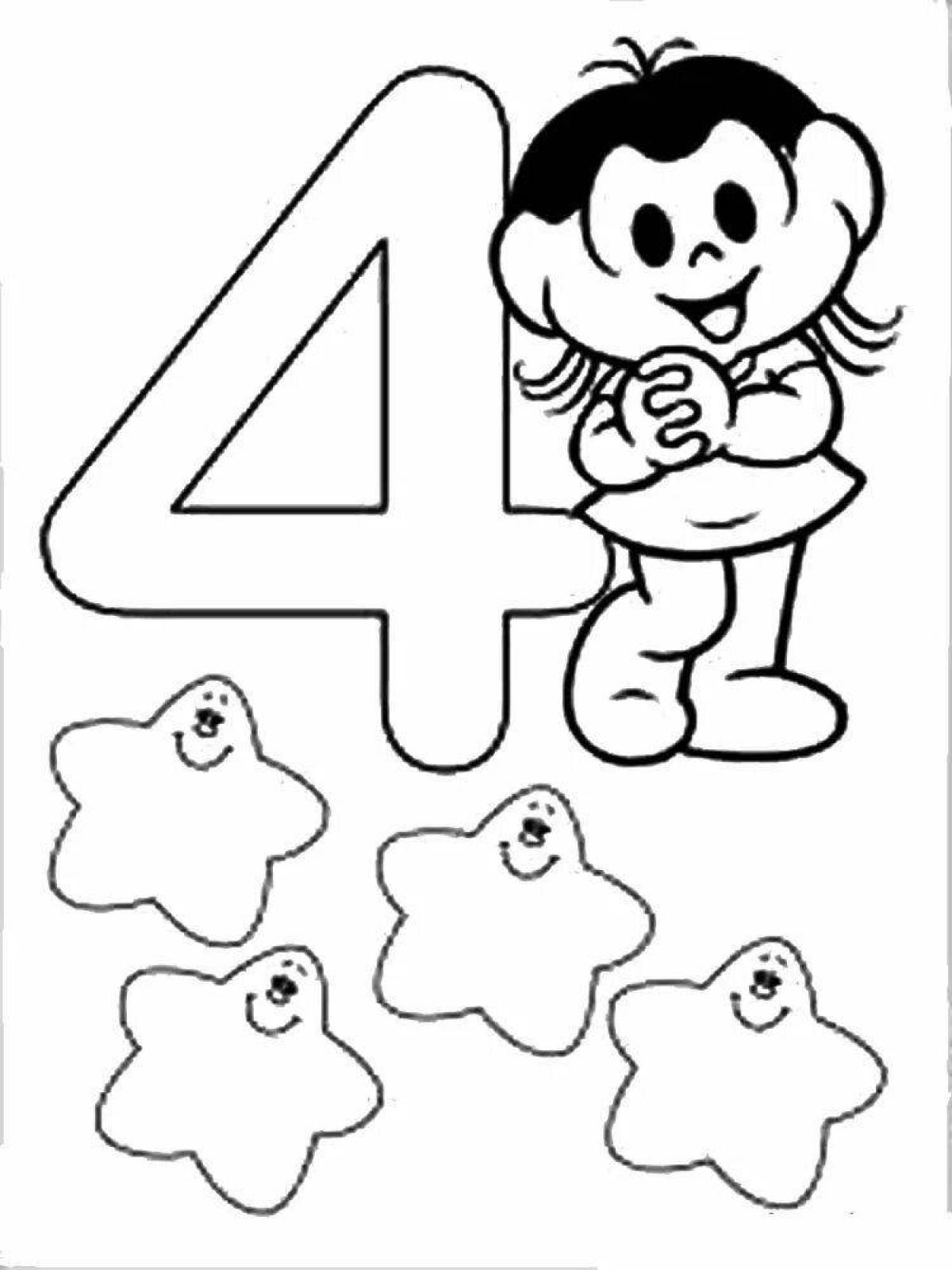 Color dynamic coloring pages with numbers and letters