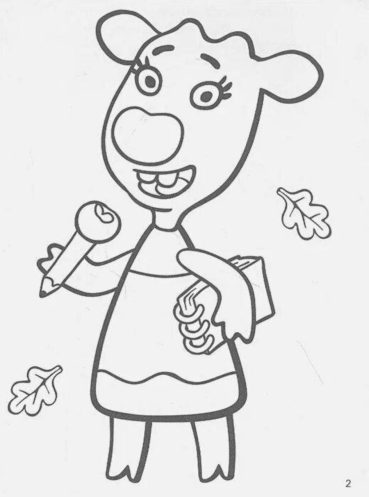 Colouring bright bo and zo