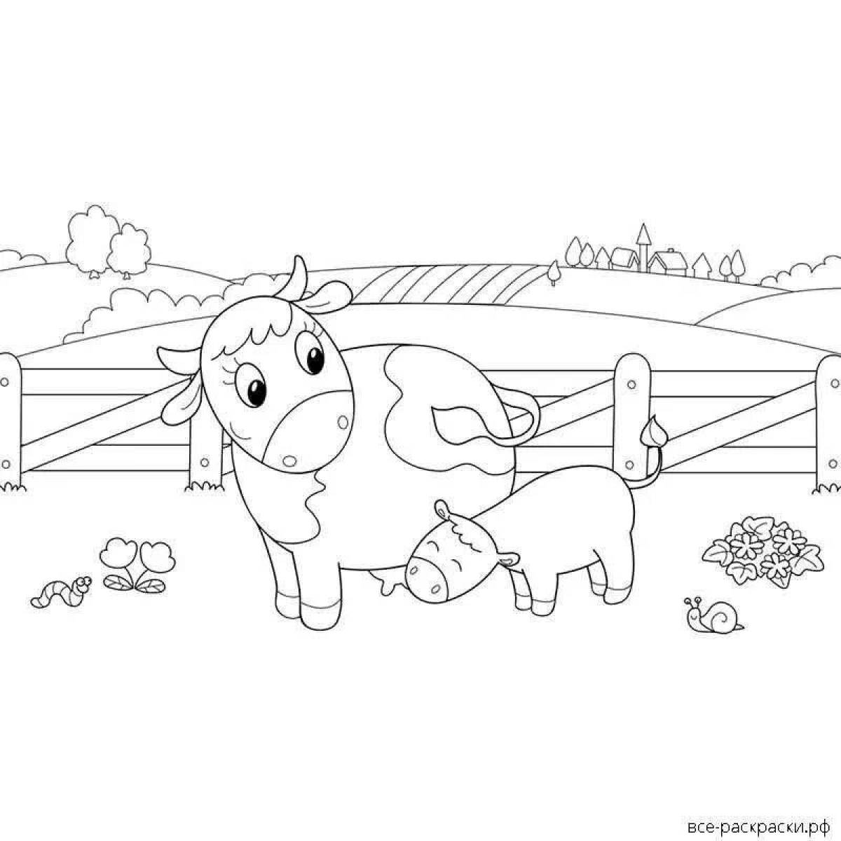 Sparkling bo and zo coloring page