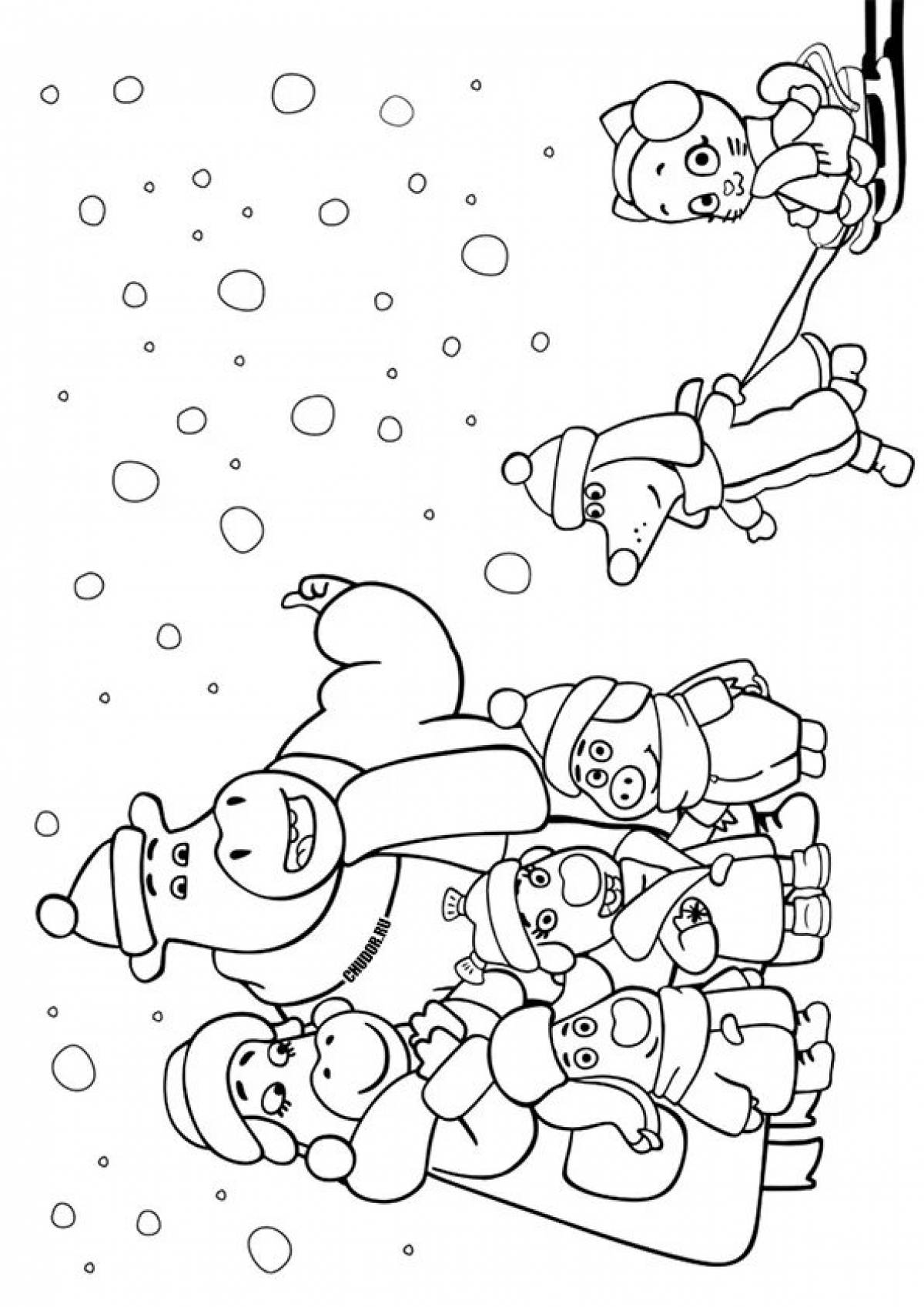 Coloring pages bo and zo