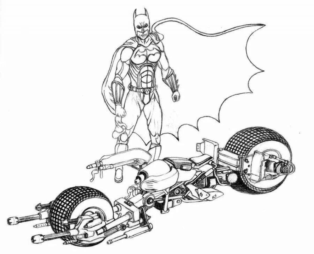 Spiderman's incredible car coloring page