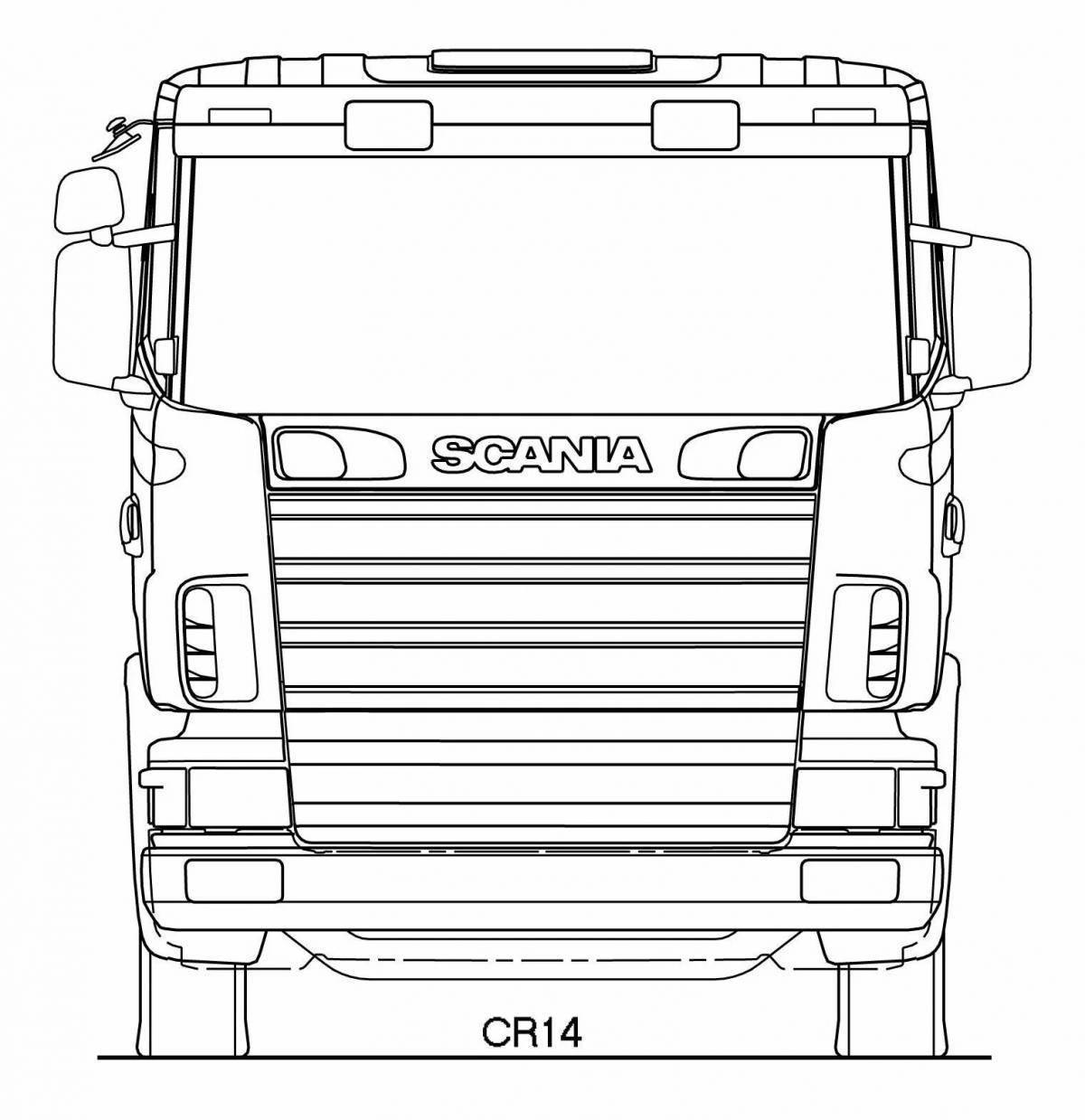 Чертеж грузовика Scania r420