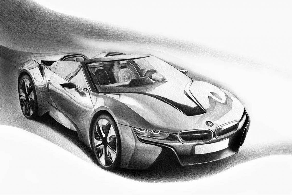 Рисунки ай 8. BMW i8. БМВ ай 8. BMW i8 разрисовка. БМВ спорткар ай 8.