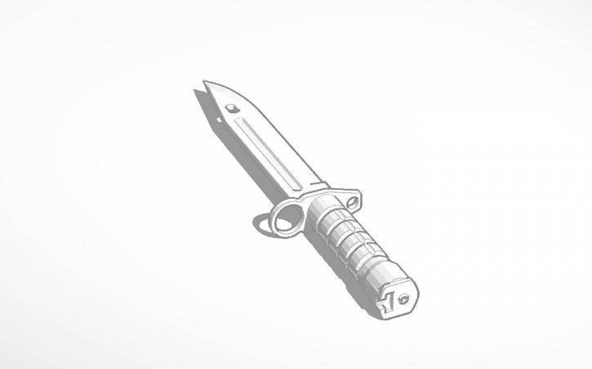 Нож m9 чертеж bayonet