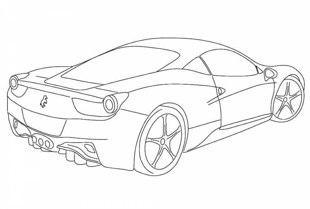 Ferrari 458 Italia чертеж