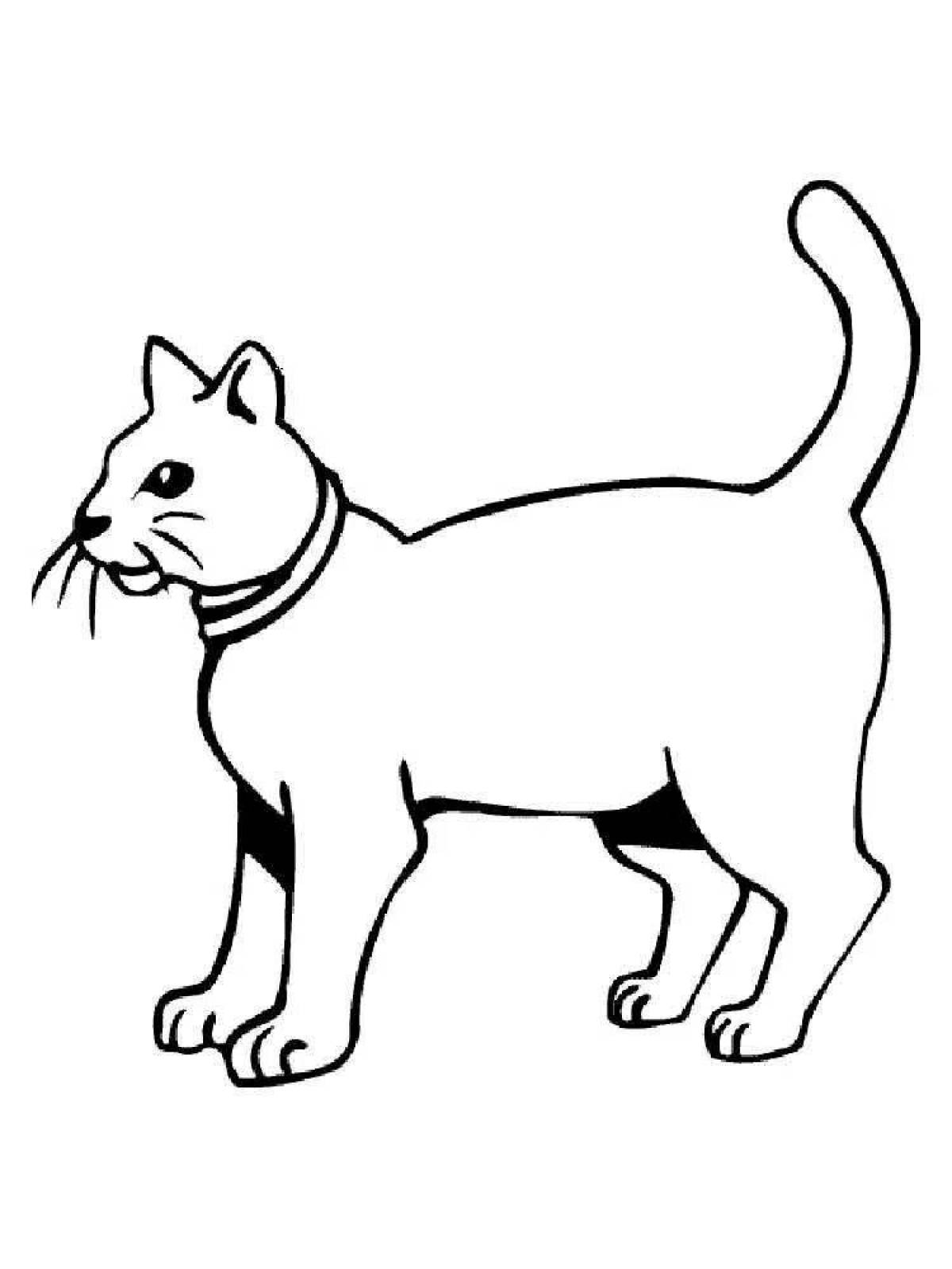 Adorable dog and cat coloring pages for kids