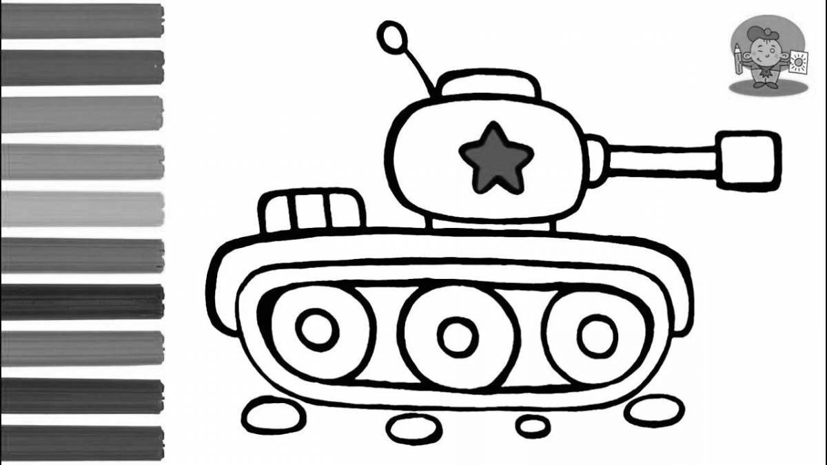 Чудесный танк с подмигивающими глазами