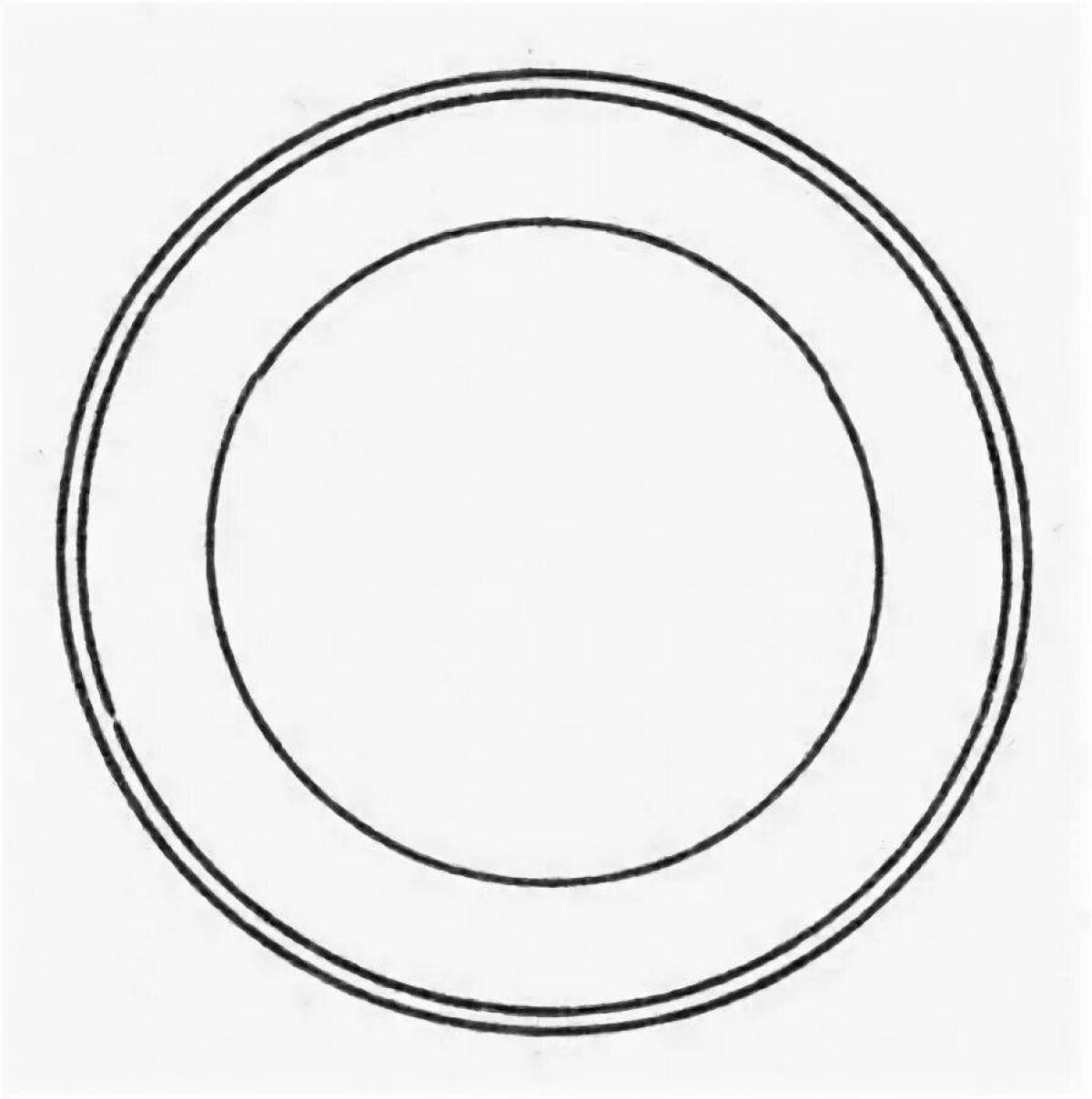 Living plate-coloring for children