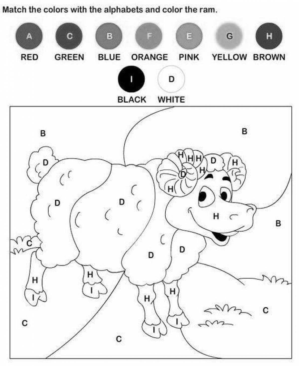 Exciting coloring pages in English for kids