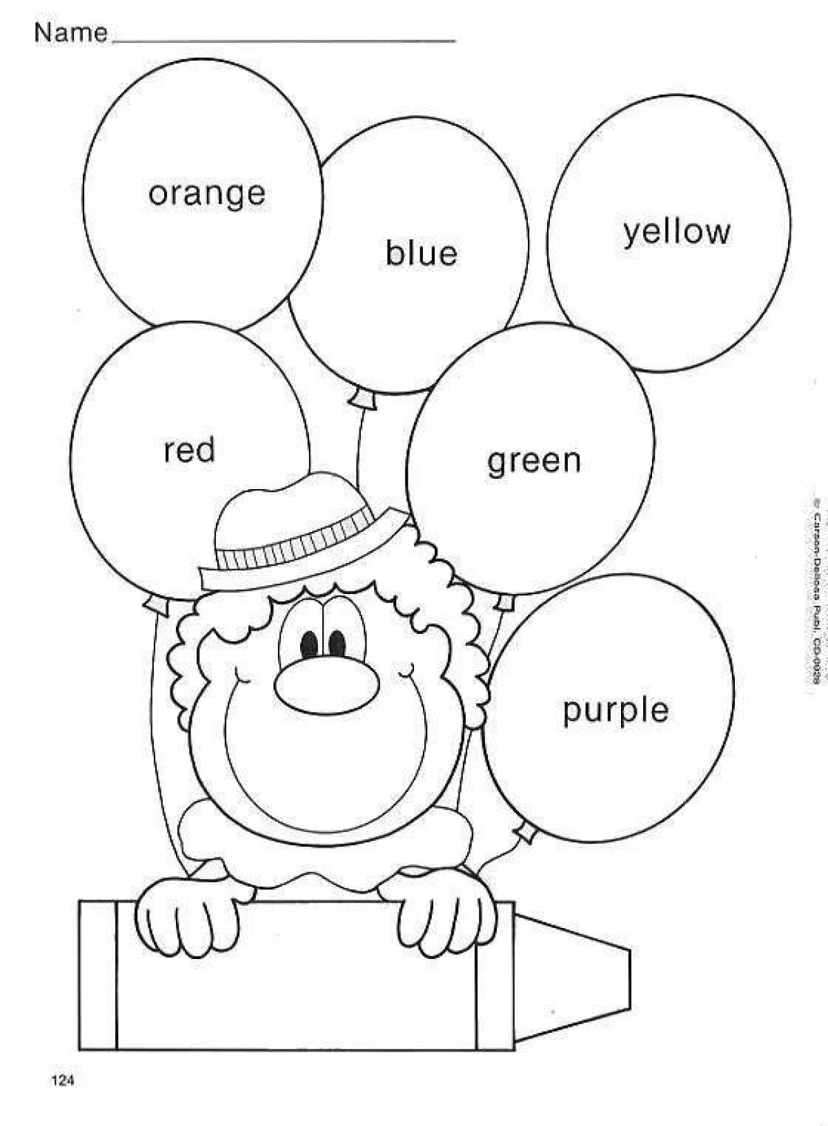 Holiday coloring pages in English for kids