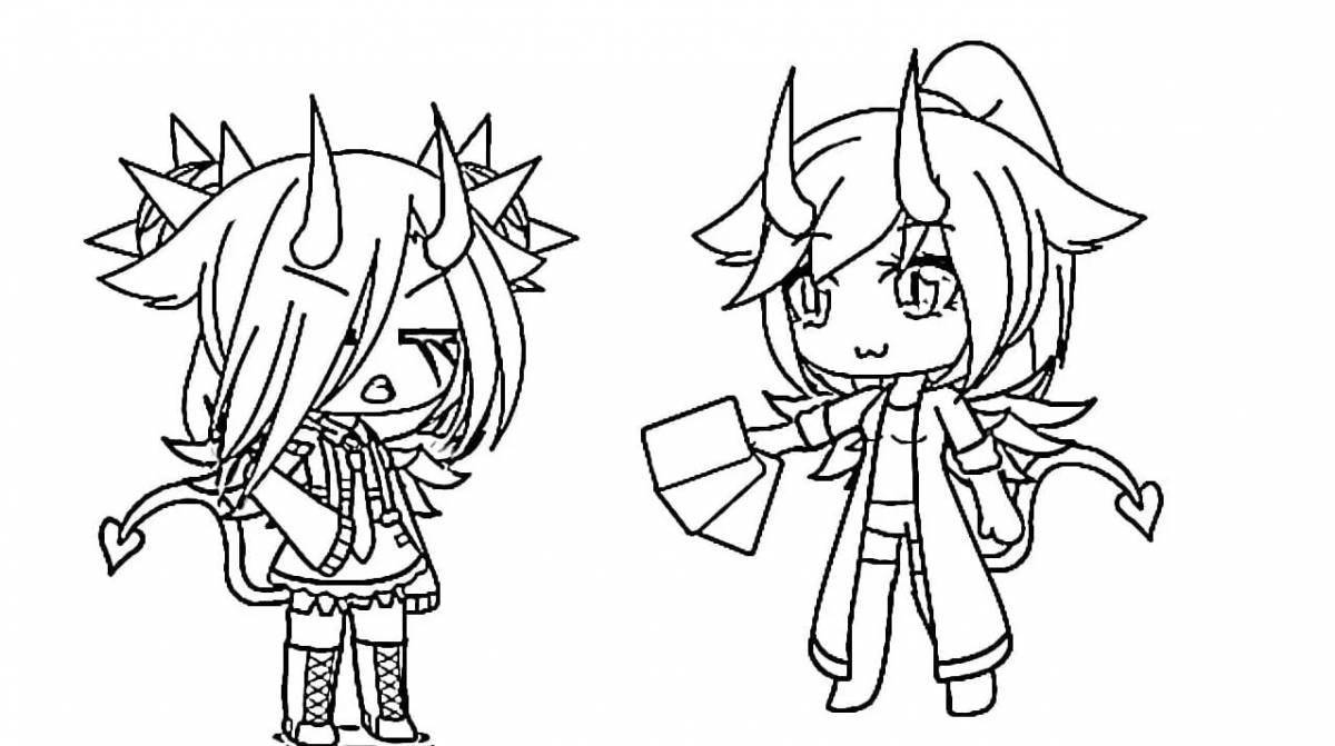 Fun gacha life with clothes and hair