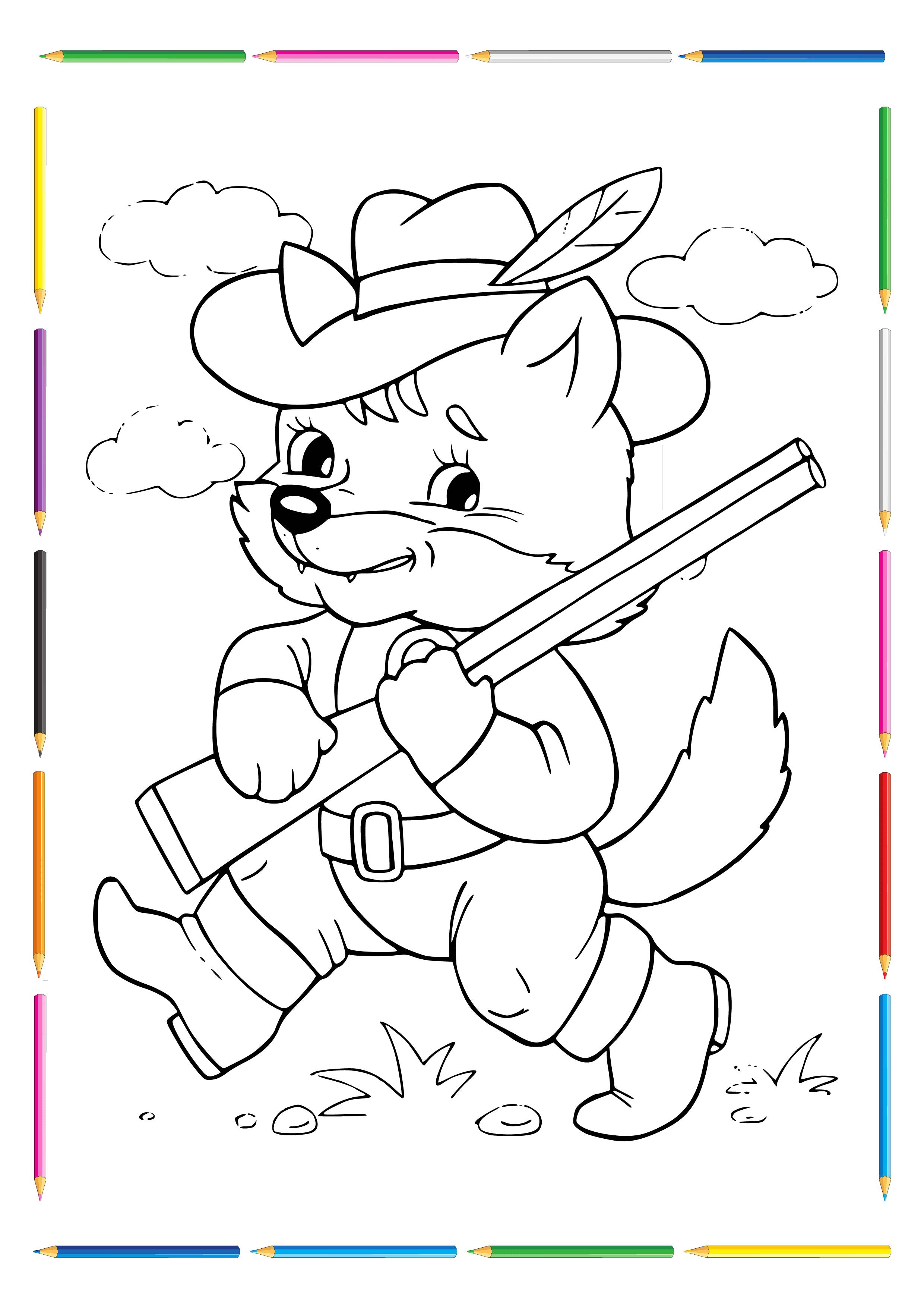 Colorful coloring book for children