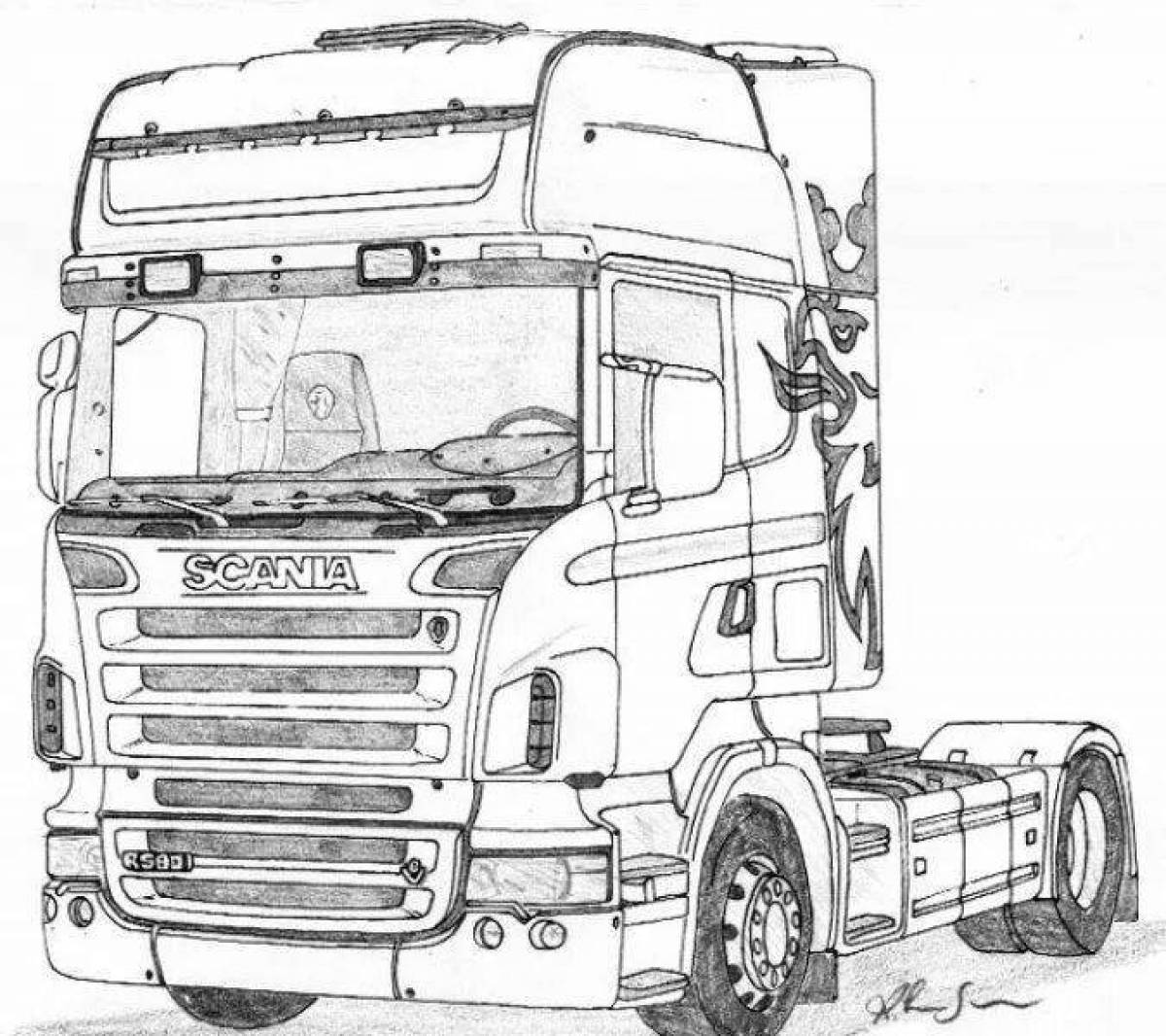 Scania's wonderful coloring book
