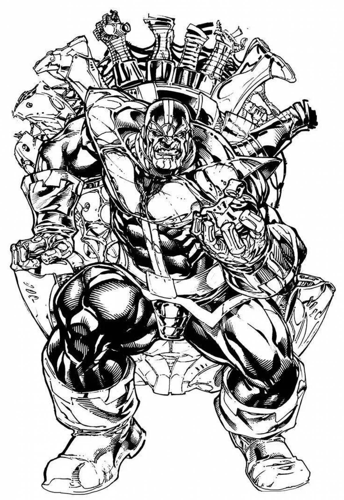 Amazing thanas coloring page