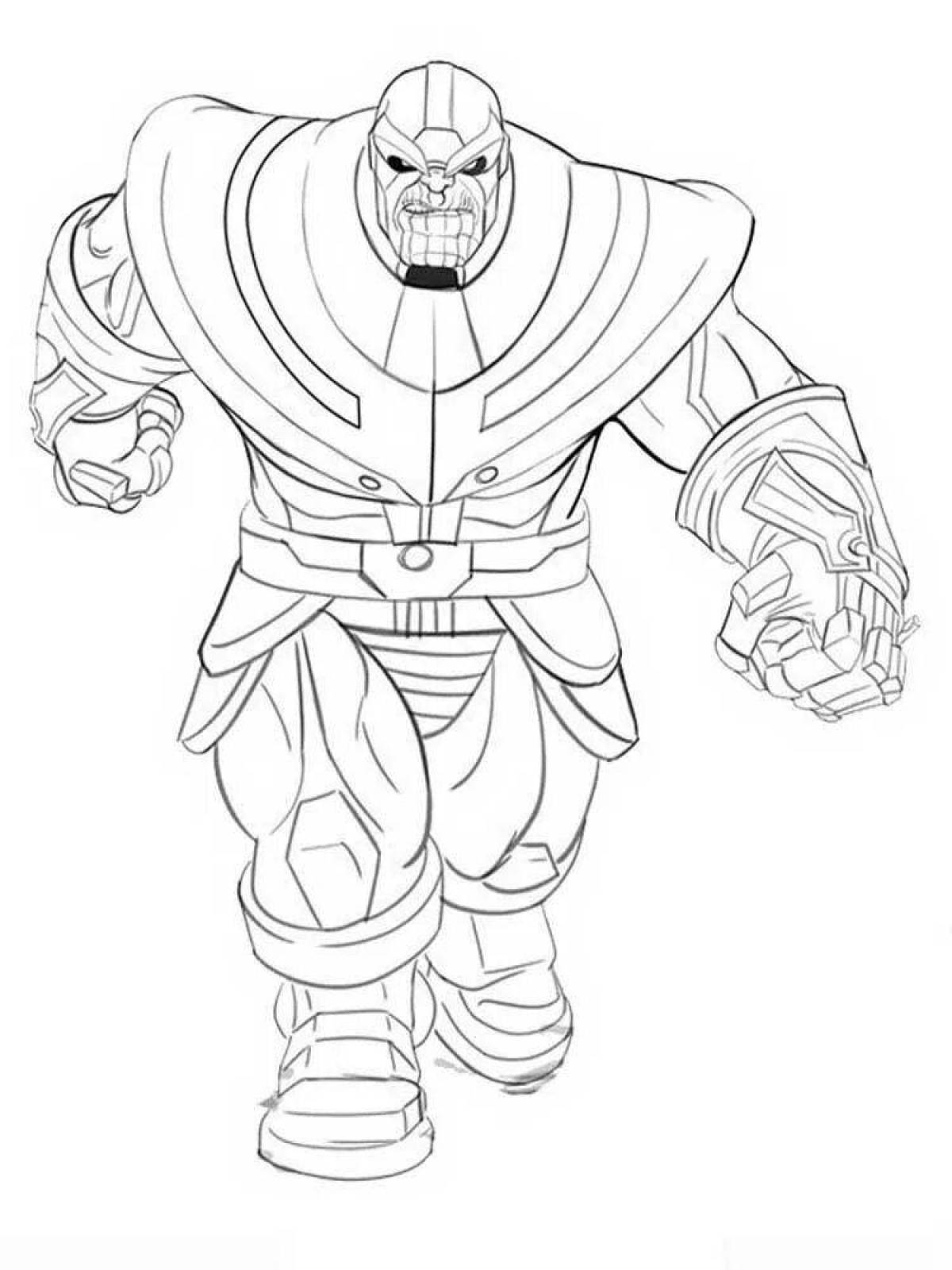 Coloring page dazzling thanas