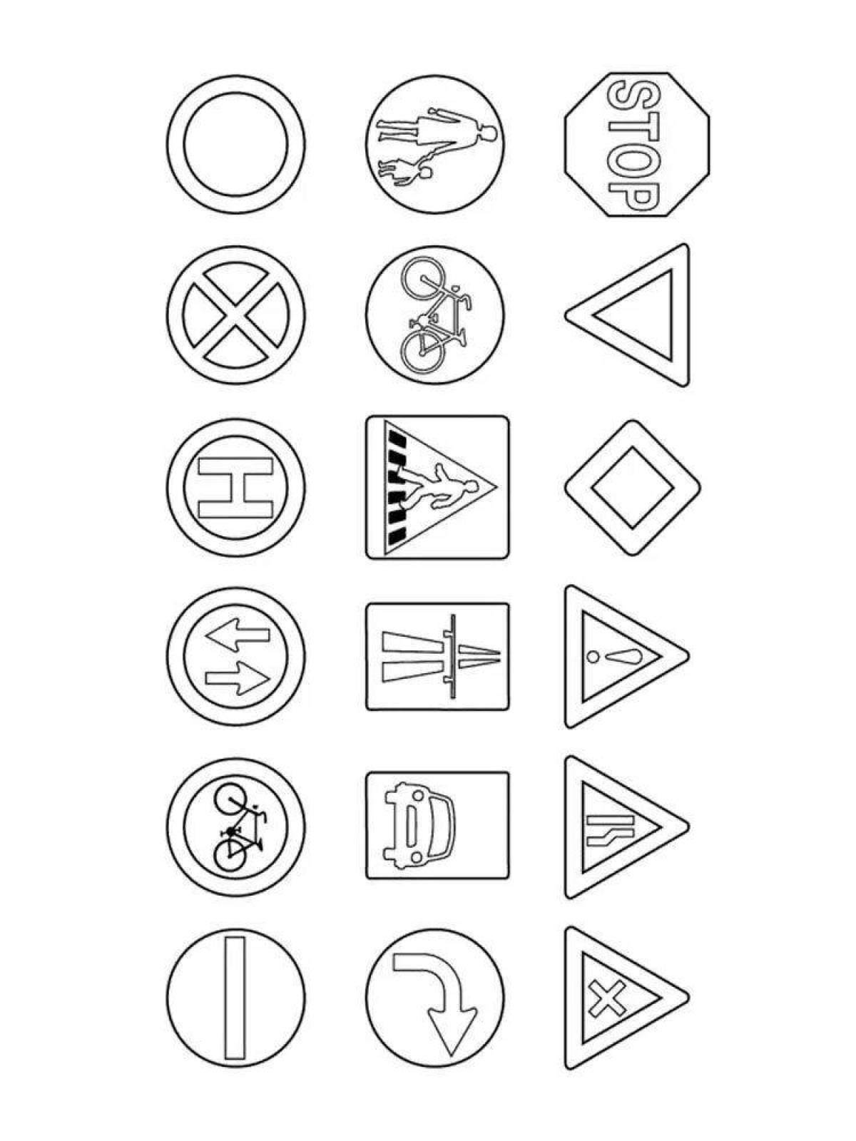 Coloring page bright icons