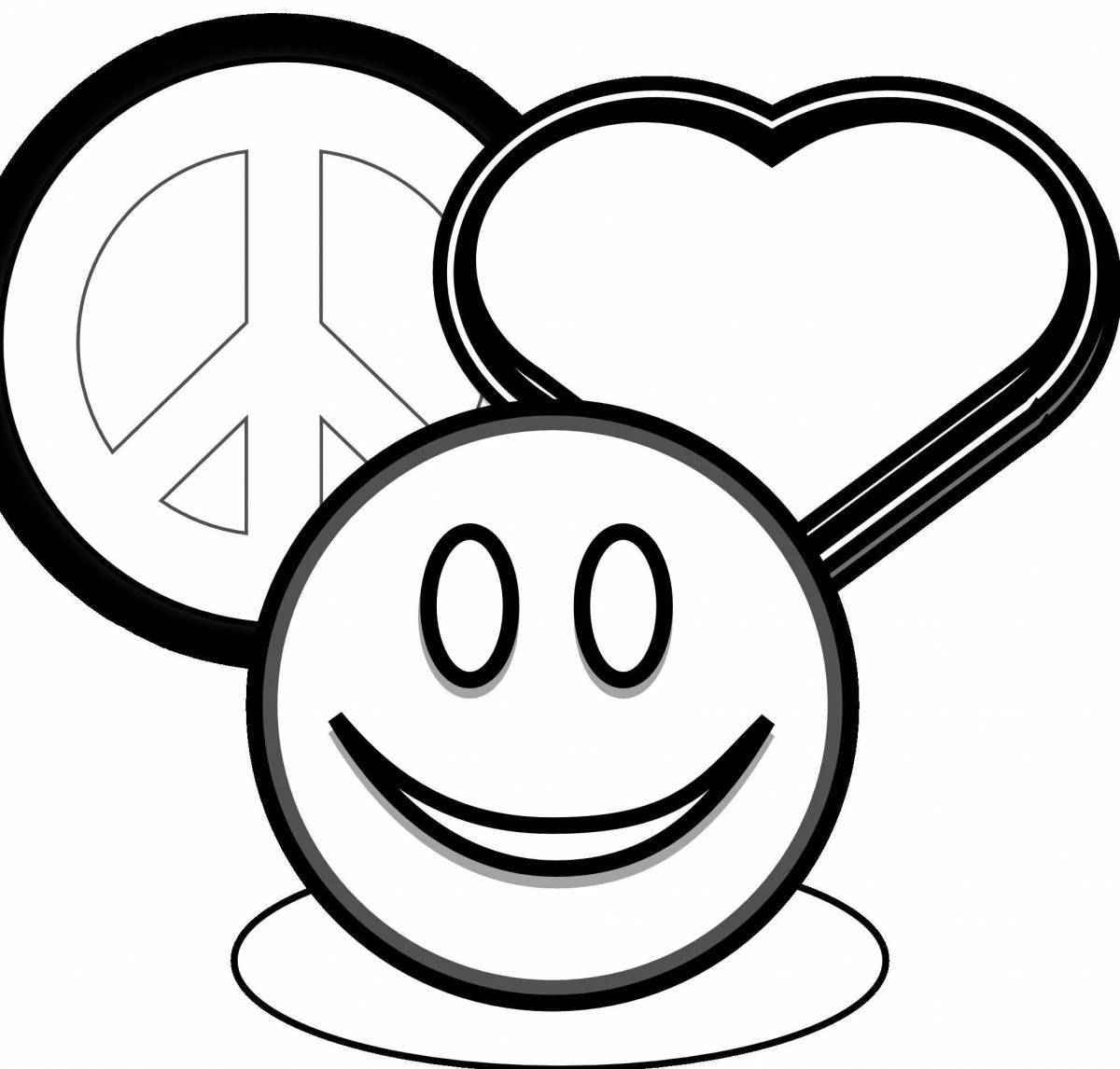 Shining coloring page icons