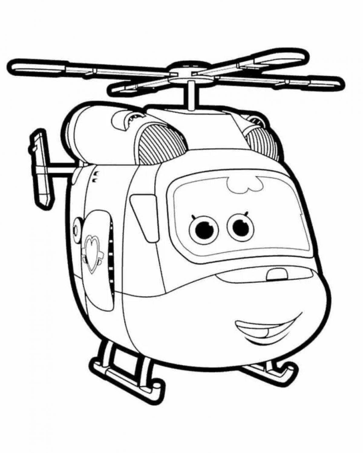 Fine jet coloring page