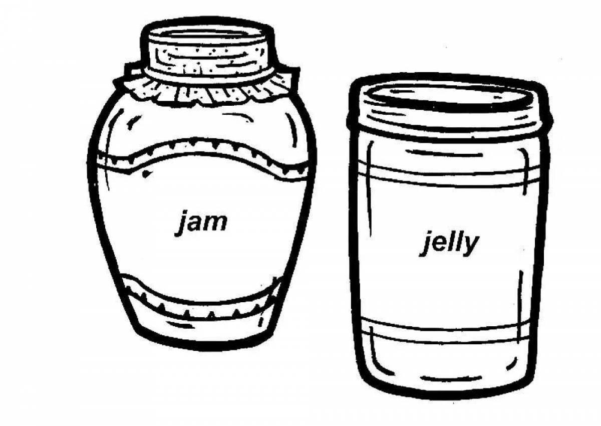 Adorable coloring jar