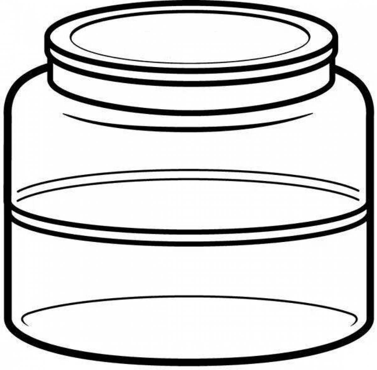 Animated coloring jar
