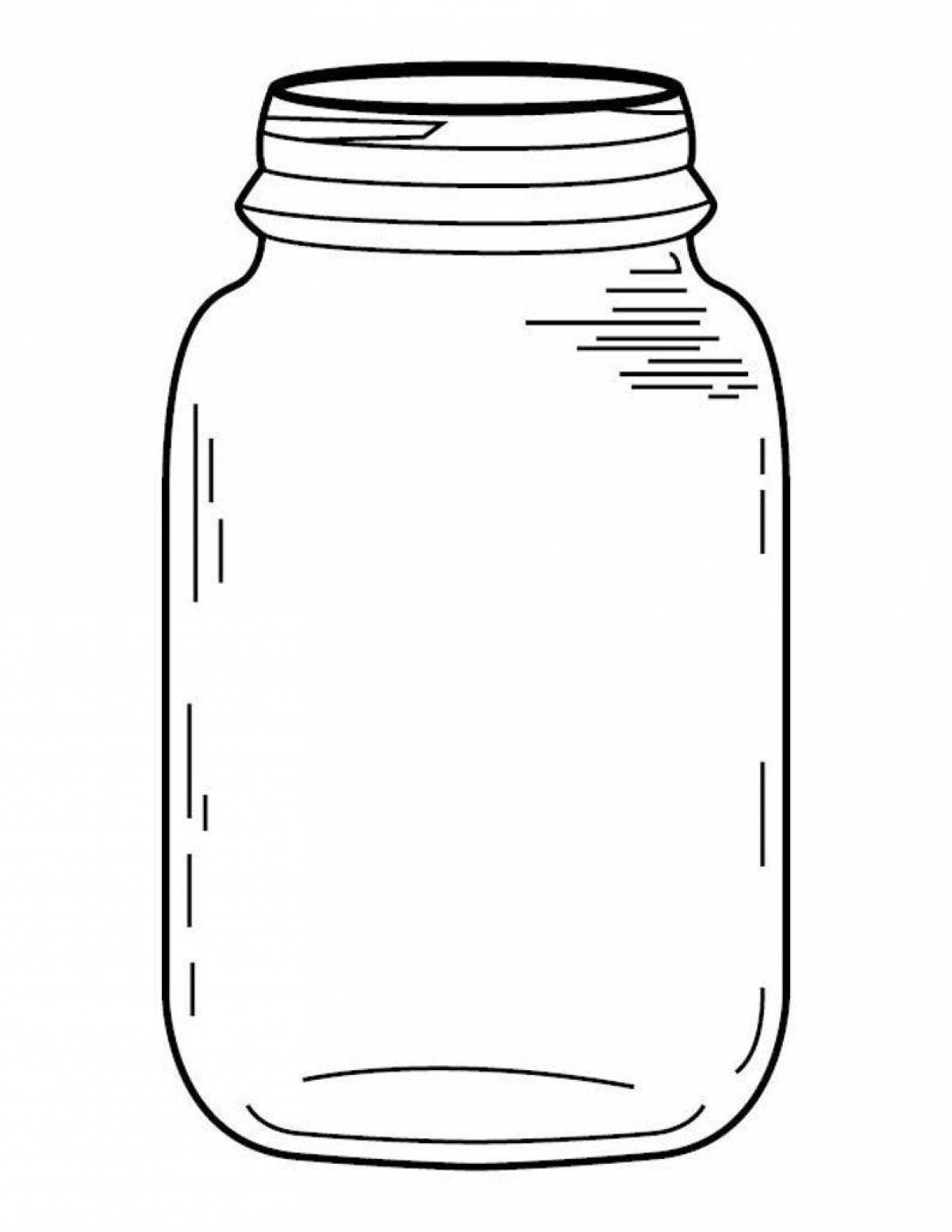 Coloring with an enlarged jar