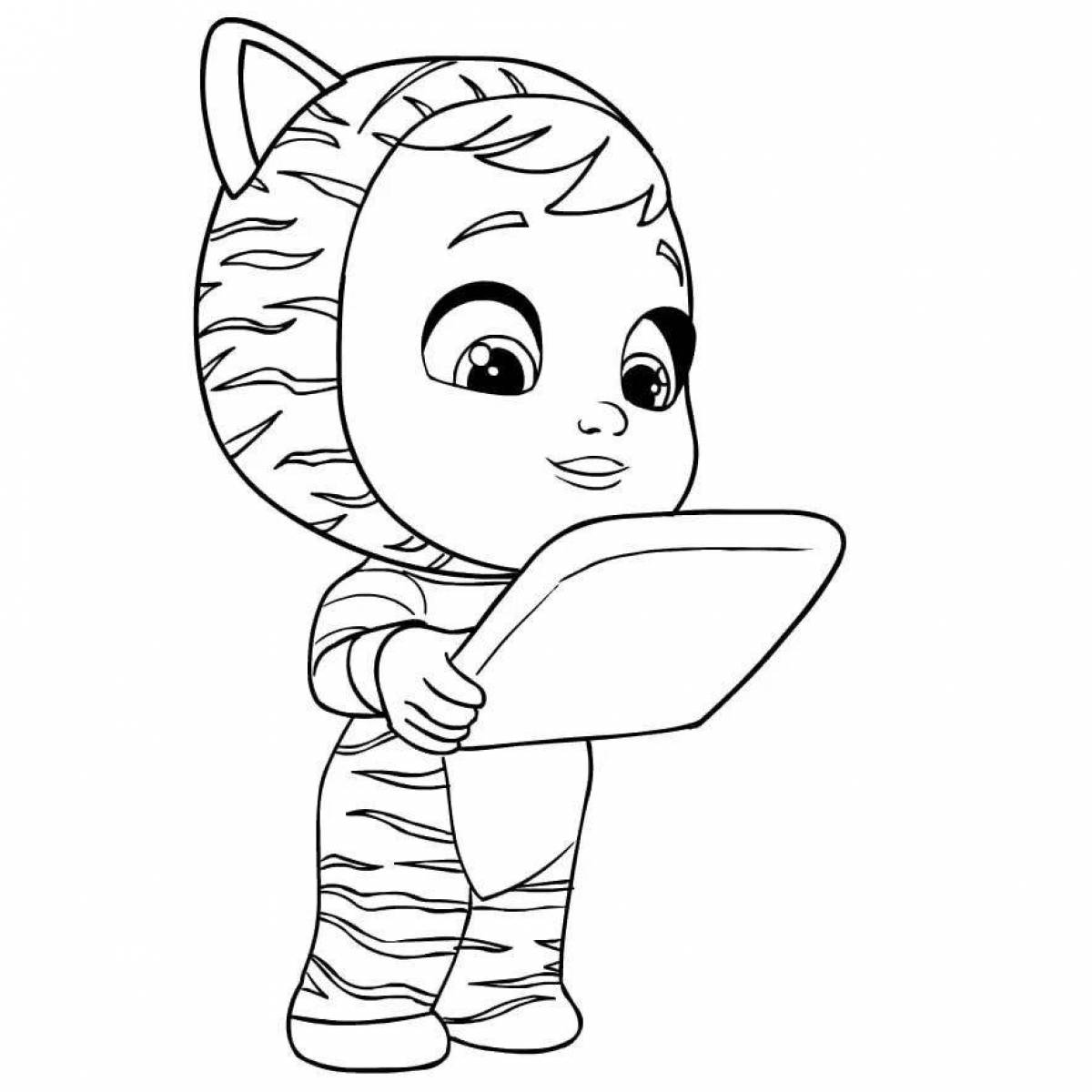 Exquisite crybaby coloring book