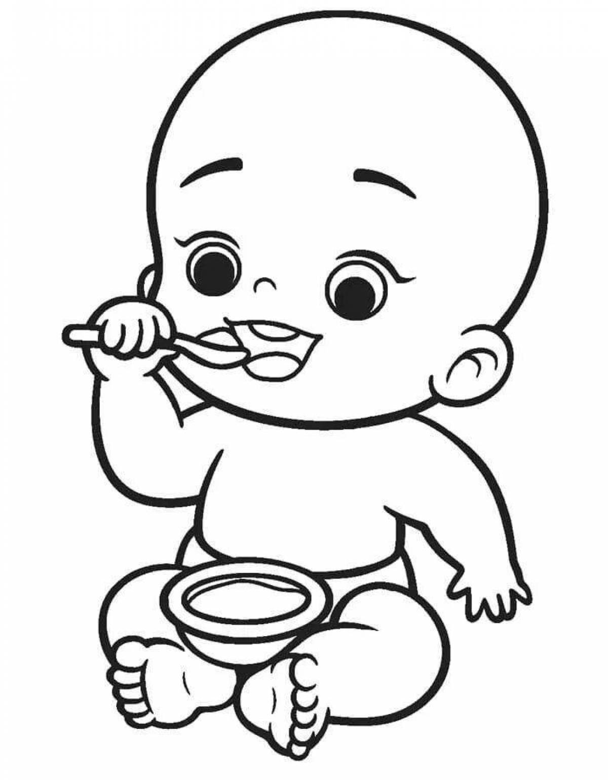 Charan baby's fancy coloring book